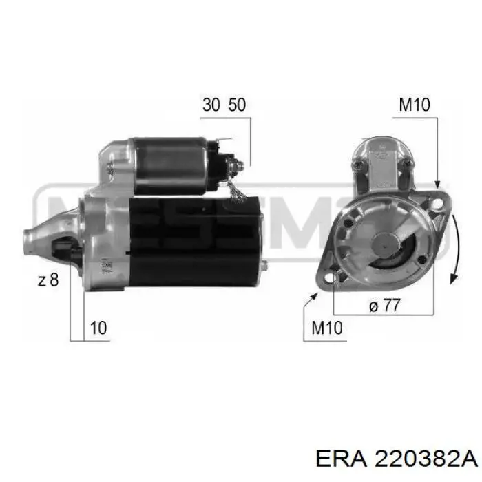 Motor de arranco ERA 220382A preço, a partir de 151,72 USD