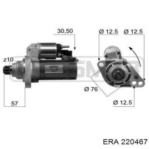 Motor de arranco ERA 220467 preço, a partir de 66,21 USD
