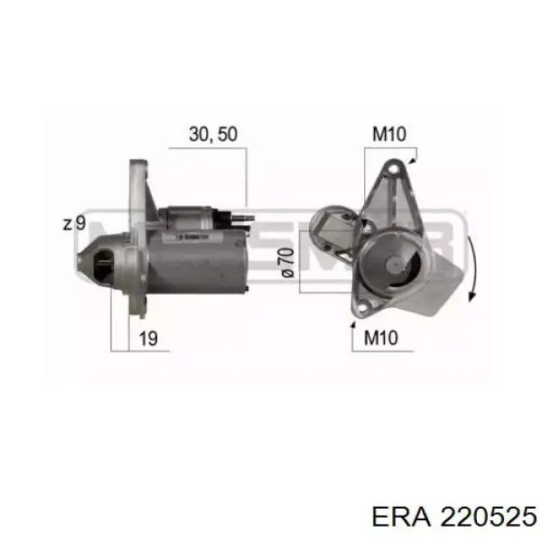 Motor de arranco ERA 220525 preço, a partir de 91,04 USD