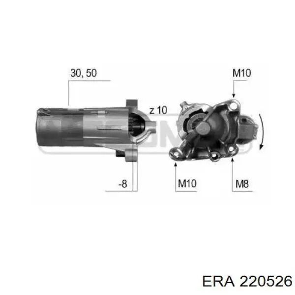 Motor de arranco ERA 220526 preço, a partir de 499,70 USD