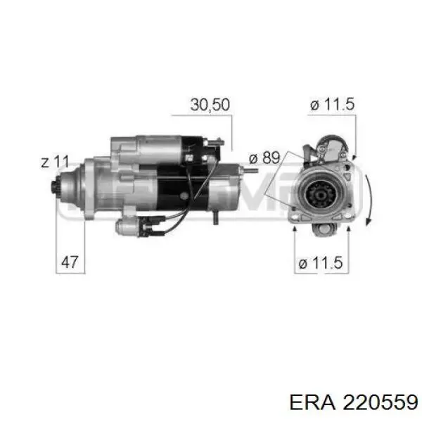 Motor de arranco ERA 220559 preço, a partir de 166,00 USD