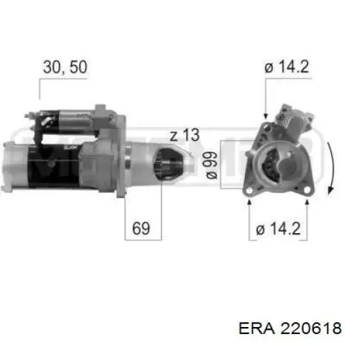 Motor de arranco ERA 220618 preço, a partir de 268,39 USD