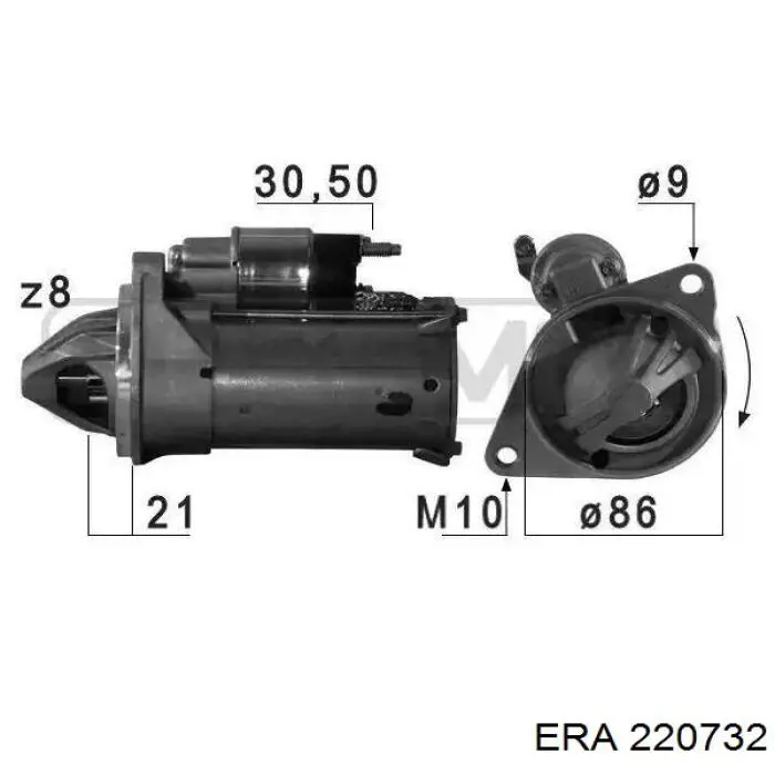 Motor de arranco ERA 220732 preço, a partir de 71,63 USD