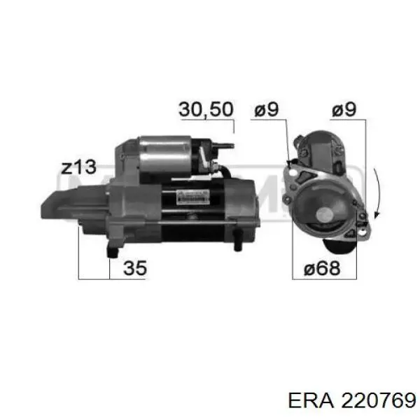 Motor de arranco General Motors 55493471