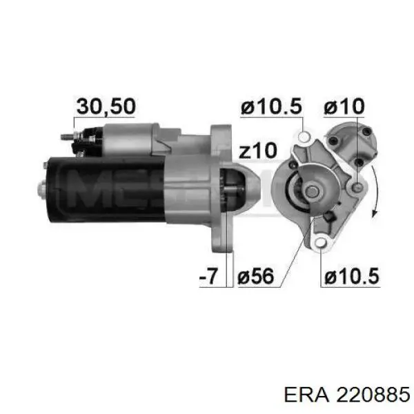 Motor de arranco ERA 220885 preço, a partir de 134,85 USD