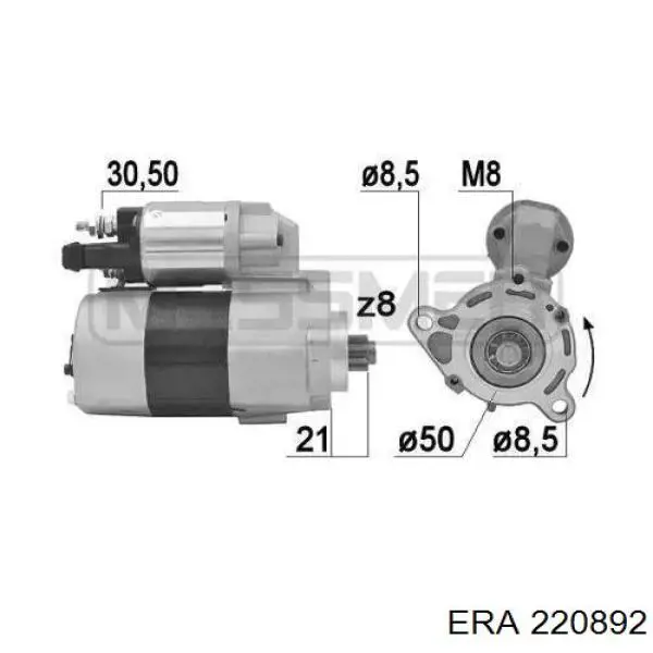Motor de arranco 220892 ERA
