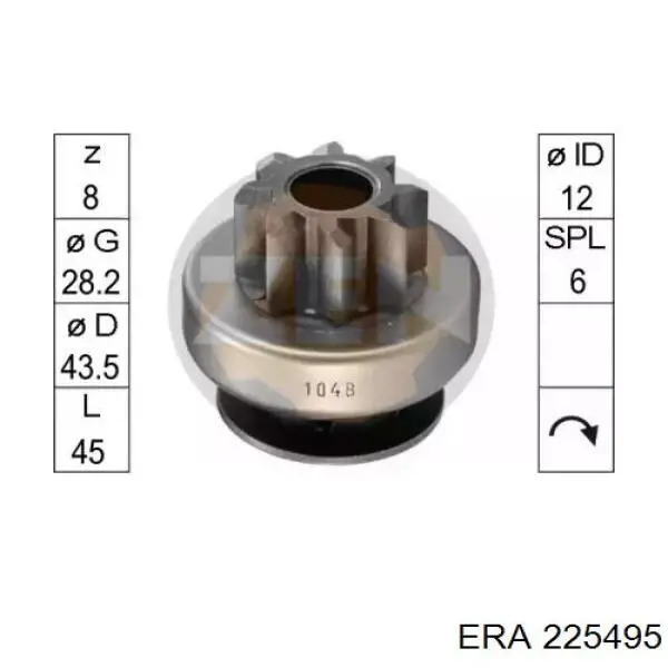 Compre 225495 ERA Roda-livre do motor de arranco