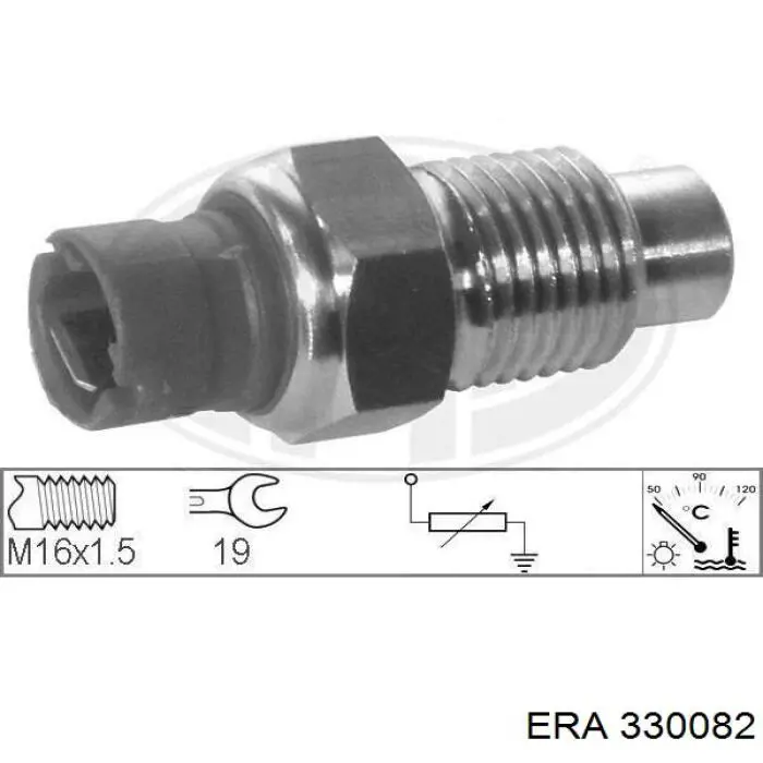 Sensor de temperatura do fluido de esfriamento, no dispositivo ERA 330082 preço, a partir de 7,07 USD