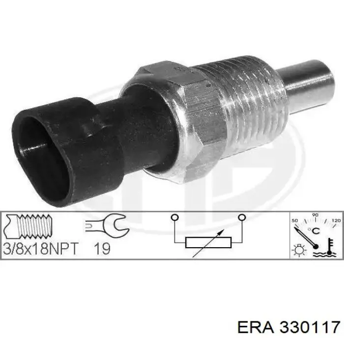 Sensor de temperatura do fluido de esfriamento ERA 330117 preço, a partir de 13,04 USD
