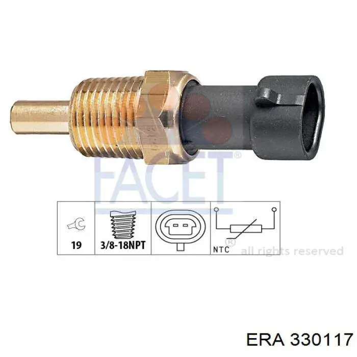 Compre 330117 ERA Sensor de temperatura do fluido de esfriamento