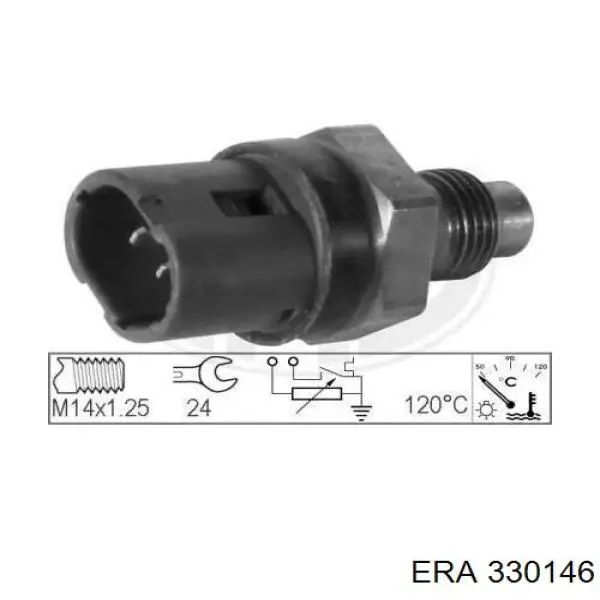 Sensor de temperatura do fluido de esfriamento ERA 330146 preço, a partir de 16,96 USD