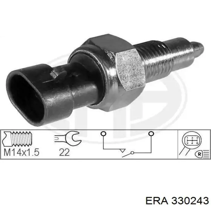 Sensor de ativação das luzes de marcha à ré ERA 330243 preço, a partir de 8,49 USD