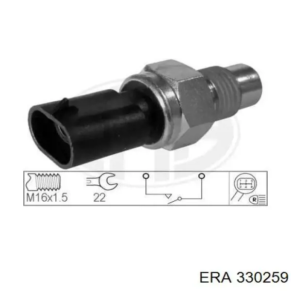Sensor de ativação das luzes de marcha à ré ERA 330259 preço, a partir de 11,08 USD