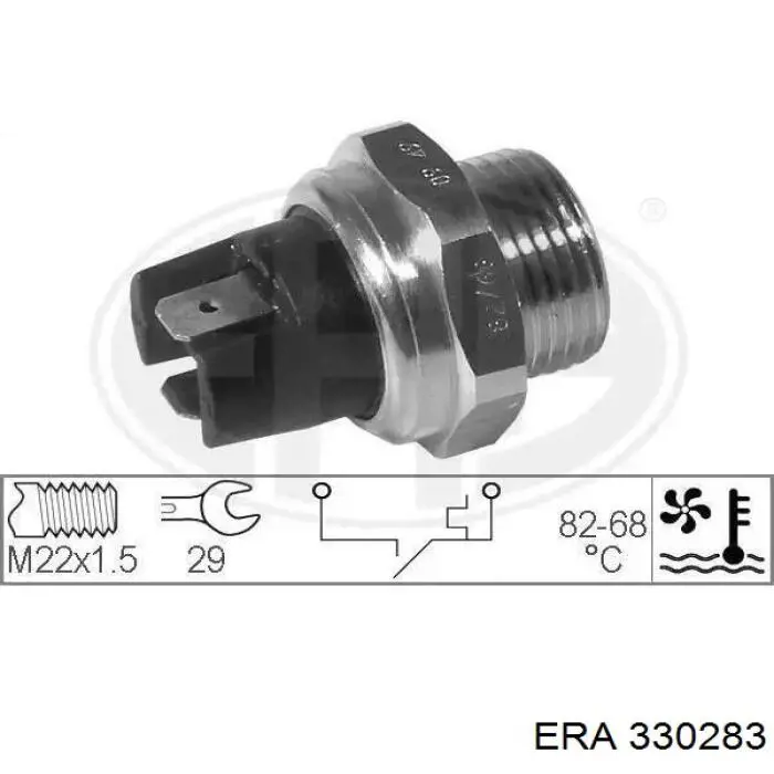 Compre 330283 ERA Sensor de temperatura do fluido de esfriamento (de ativação de ventilador do radiador)