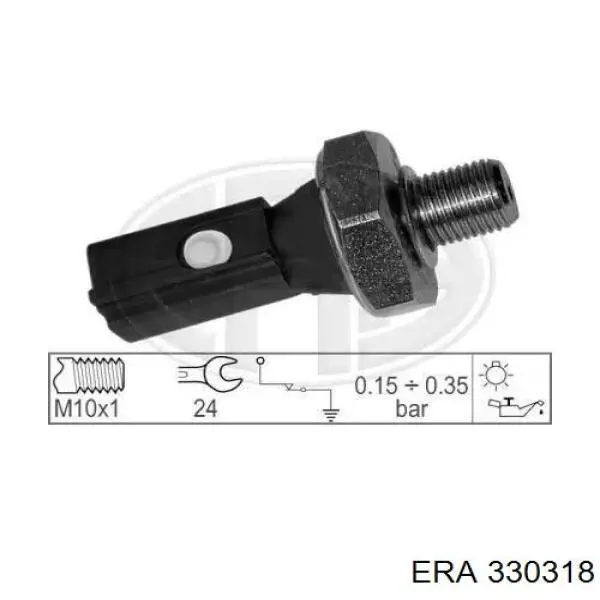 Sensor de pressão de óleo ERA 330318 preço, a partir de 7,07 USD