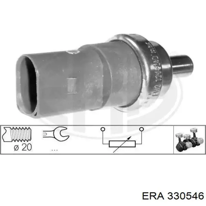 Sensor de temperatura do fluido de esfriamento ERA 330546 preço, a partir de 8,38 USD