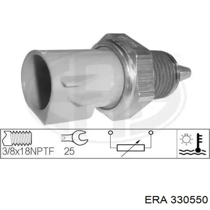 Sensor de temperatura do fluido de esfriamento ERA 330550 preço, a partir de 7,64 USD