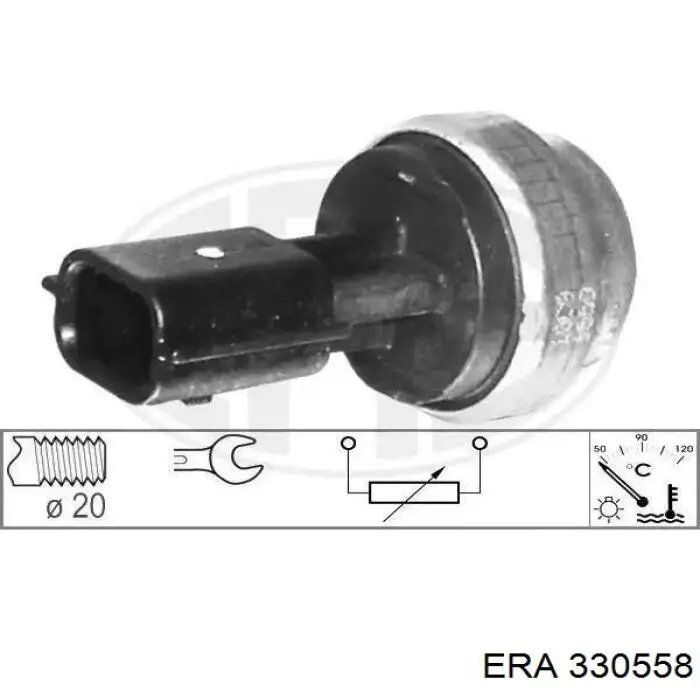 Sensor de temperatura do fluido de esfriamento ERA 330558 preço, a partir de 12,84 USD