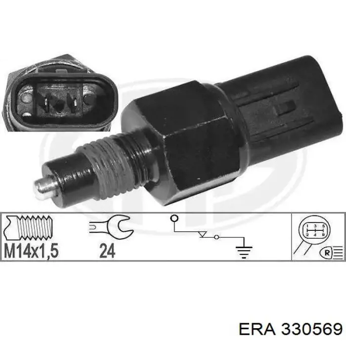Sensor de ativação das luzes de marcha à ré ERA 330569 preço, a partir de 11,41 USD