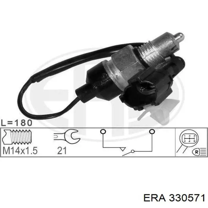 Sensor de ativação das luzes de marcha à ré ERA 330571 preço, a partir de 6,17 USD