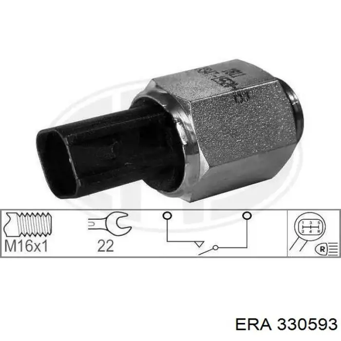Sensor de ativação das luzes de marcha à ré ERA 330593 preço, a partir de 11,23 USD