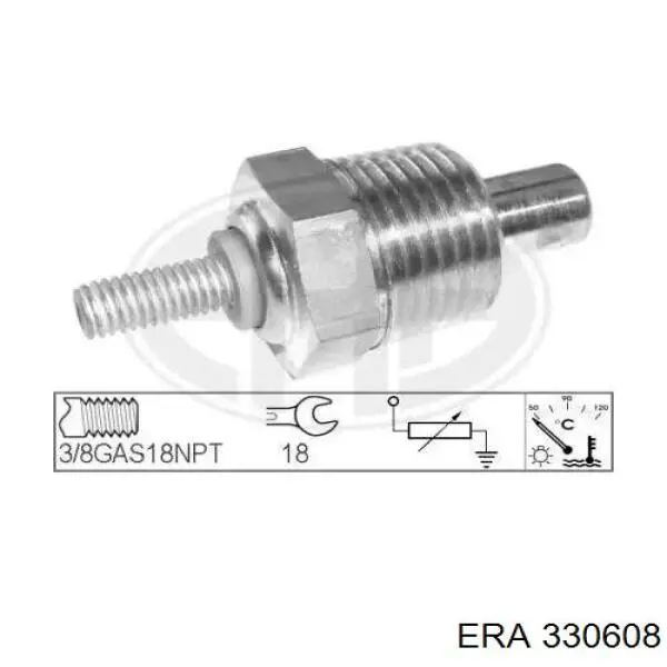 Sensor de temperatura do fluido de esfriamento ERA 330608 preço, a partir de 12,07 USD