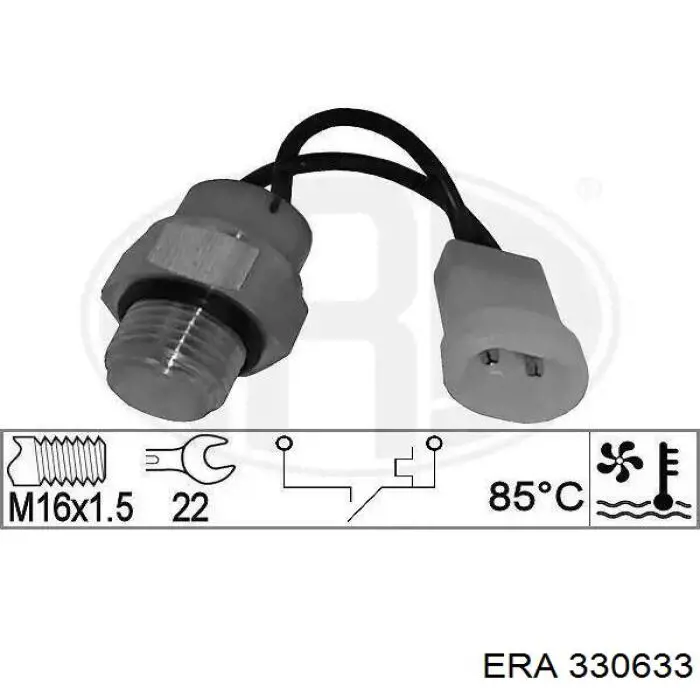 Compre 330633 ERA Sensor de temperatura do fluido de esfriamento (de ativação de ventilador do radiador)