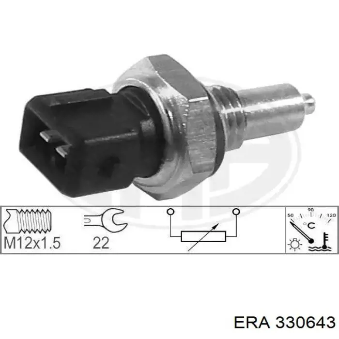 Sensor de temperatura do fluido de esfriamento ERA 330643 preço, a partir de 11,57 USD