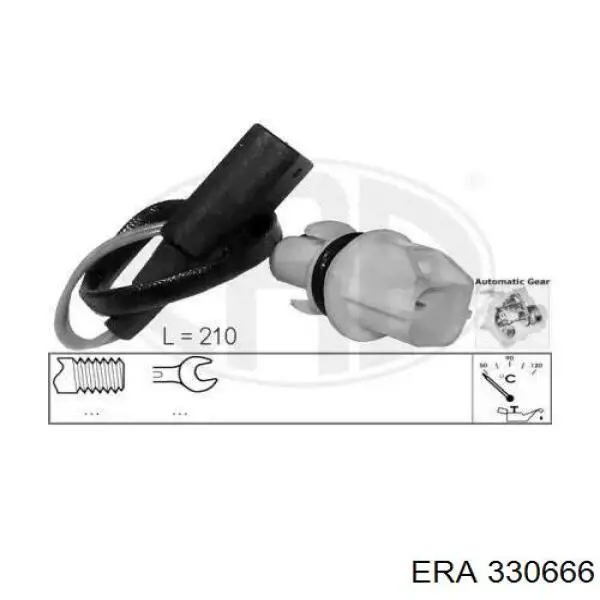 Sensor de temperatura de óleo da Caixa Automática de Mudança ERA 330666 preço, a partir de 34,61 USD