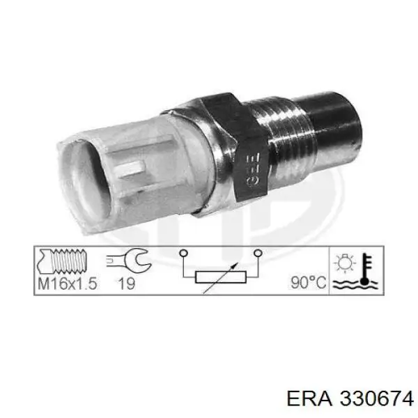 Compre 25360M2000 Hyundai/Kia Sensor de temperatura do fluido de esfriamento (de ativação de ventilador do radiador)