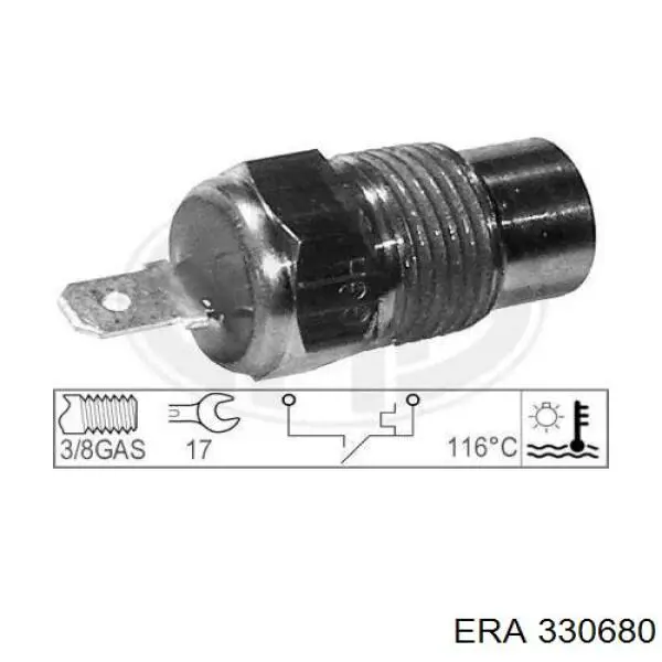 Sensor de temperatura do fluido de esfriamento ERA 330680 preço, a partir de 22,81 USD