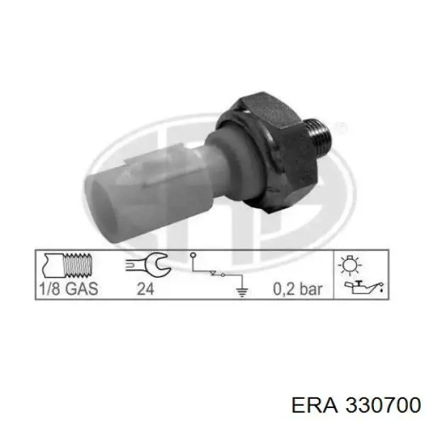 Sensor de pressão de óleo ERA 330700 preço, a partir de 14,04 USD