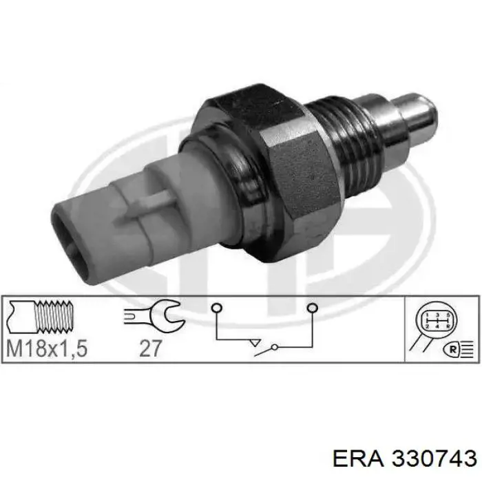 Sensor de ativação das luzes de marcha à ré ERA 330743 preço, a partir de 11,55 USD