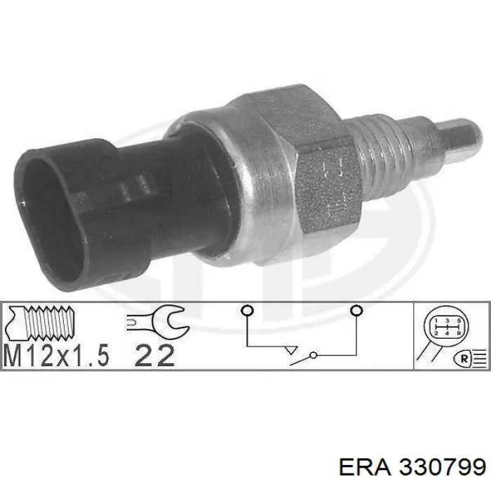 Sensor de ativação das luzes de marcha à ré ERA 330799 preço, a partir de 11,58 USD