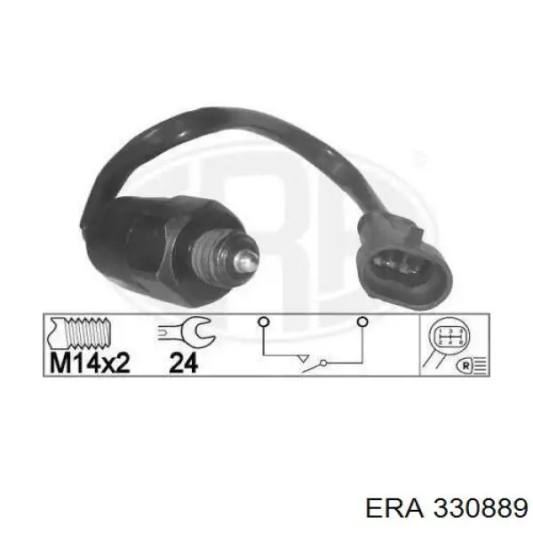 Sensor de ativação das luzes de marcha à ré ERA 330889 preço, a partir de 25,28 USD