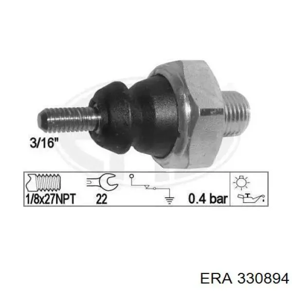 Sensor de pressão de óleo ERA 330894 preço, a partir de 5,60 USD