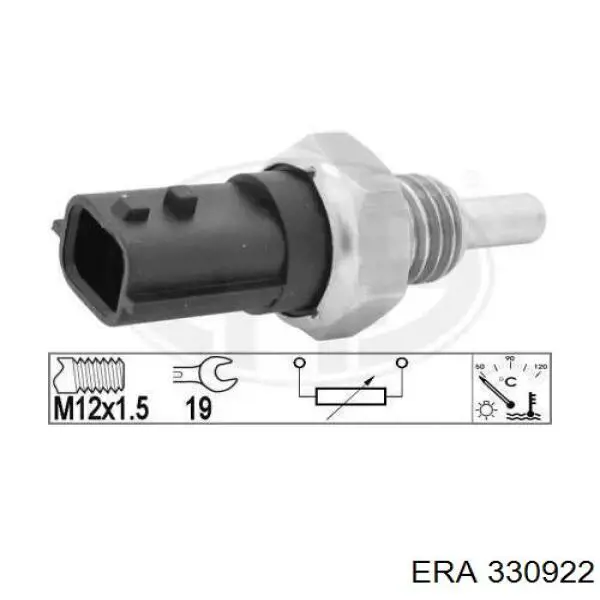 330922 ERA Sensor de temperatura do fluido de esfriamento