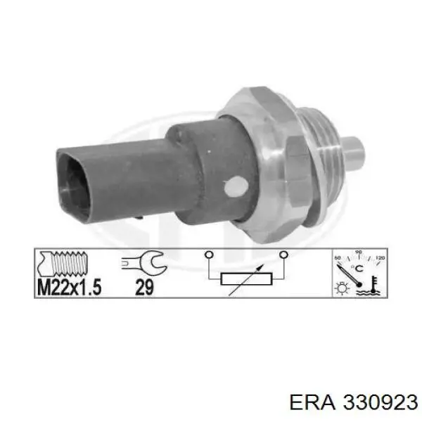 330923 ERA Sensor de temperatura do fluido de esfriamento