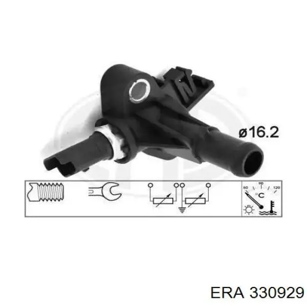 Sensor de temperatura do fluido de esfriamento 71718201 Fiat/Alfa/Lancia