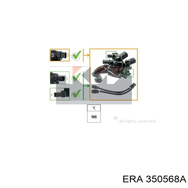 Caixa do termostato ERA 350568A preço, a partir de 85,08 USD