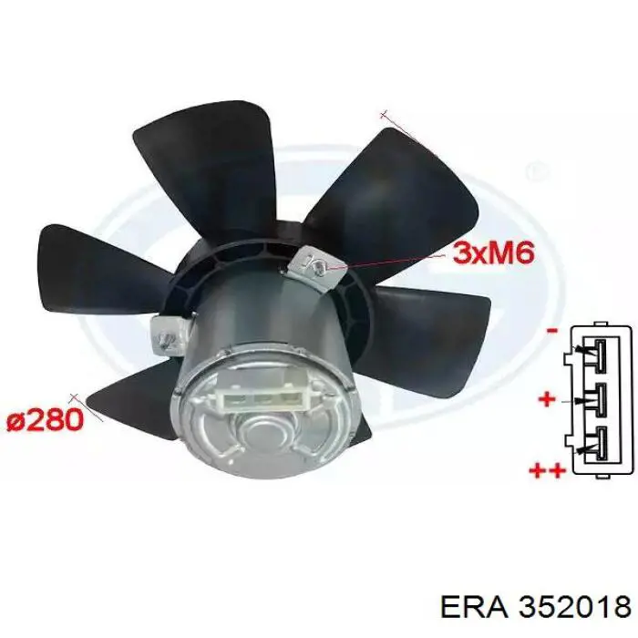 1328088080 Fiat/Alfa/Lancia Ventilador elétrico de esfriamento montado (motor + roda de aletas)