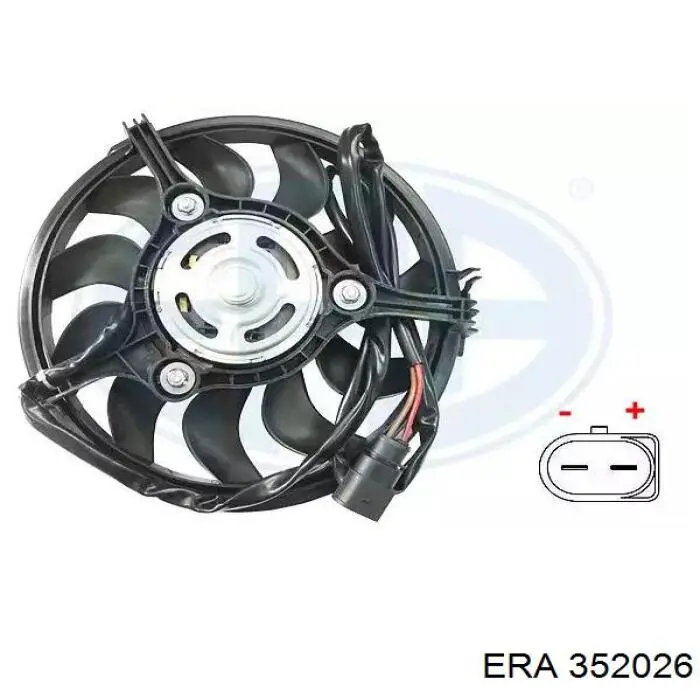Ventilador elétrico de esfriamento montado (motor + roda de aletas) ERA 352026 preço, a partir de 68,35 USD