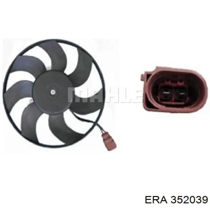Ventilador elétrico de esfriamento montado (motor + roda de aletas) direito ERA 352039 preço, a partir de 65,92 USD