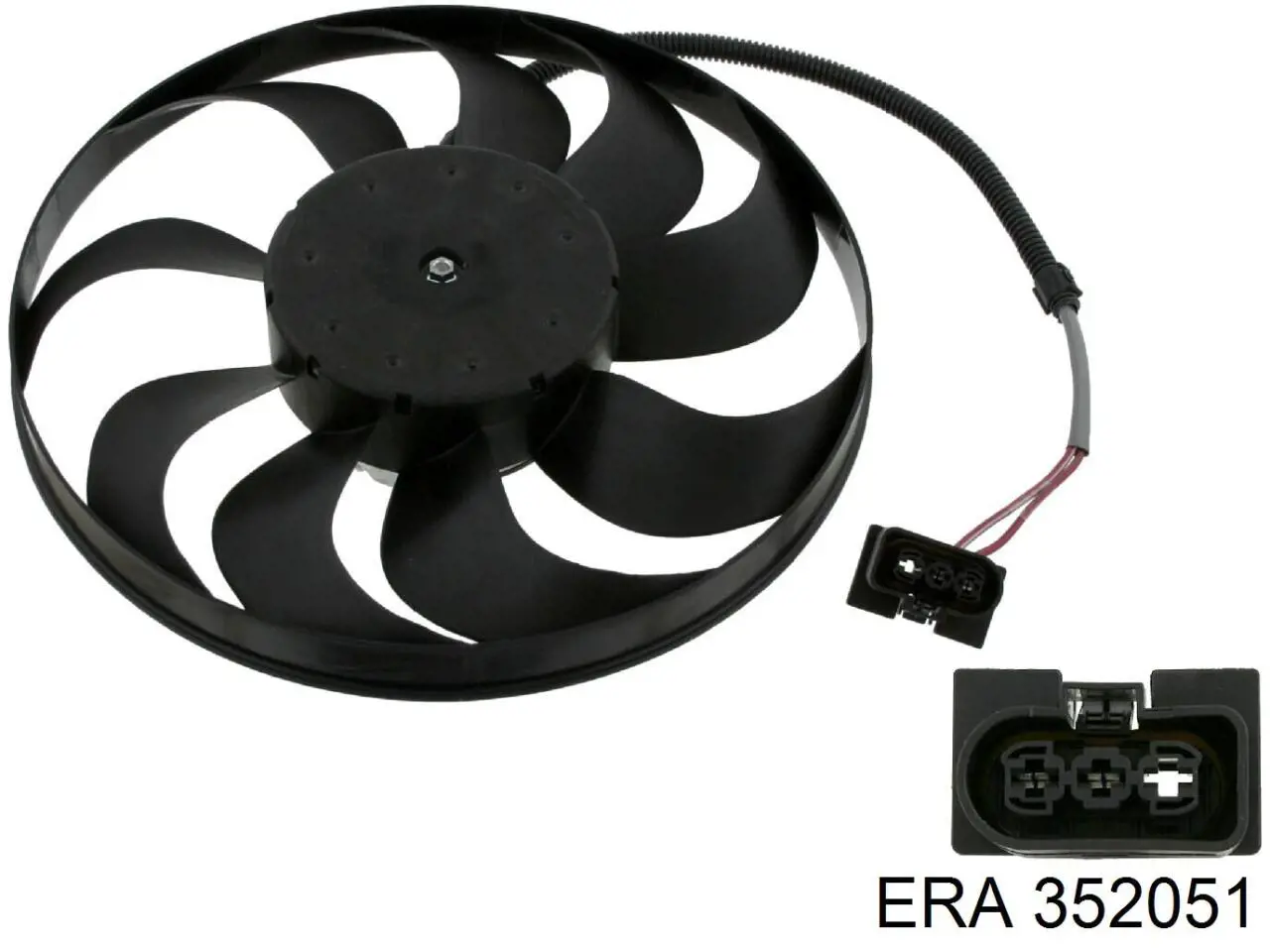 352051 ERA Ventilador elétrico de esfriamento montado (motor + roda de aletas)