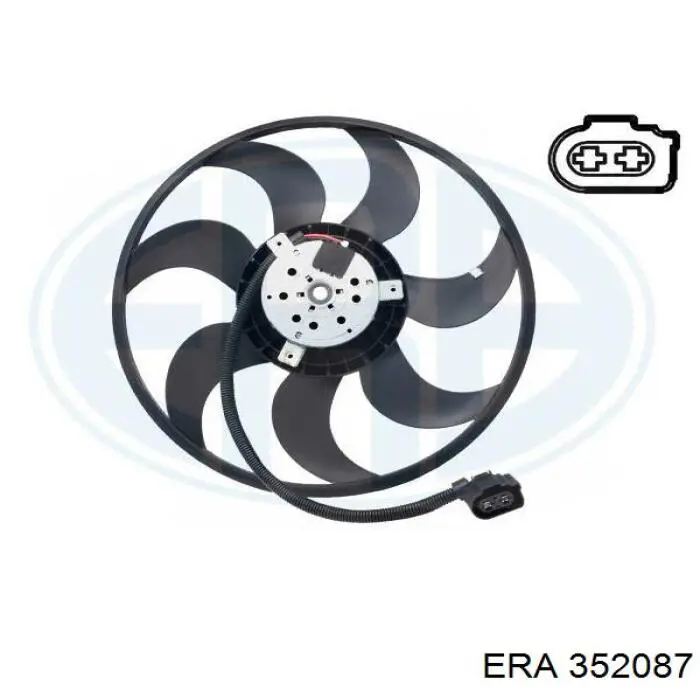 Ventilador elétrico de esfriamento montado (motor + roda de aletas) ERA 352087 preço, a partir de 111,34 USD