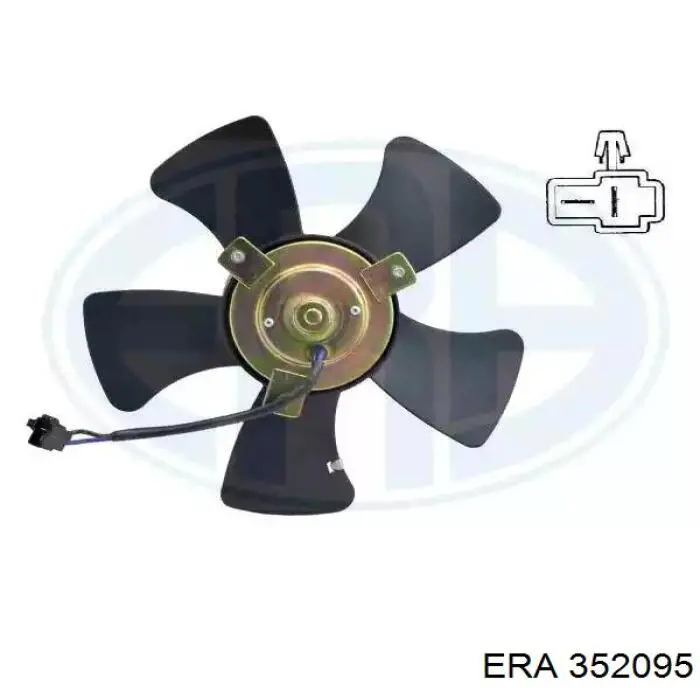 Ventilador elétrico de esfriamento montado (motor + roda de aletas) ERA 352095 preço, a partir de 66,40 USD