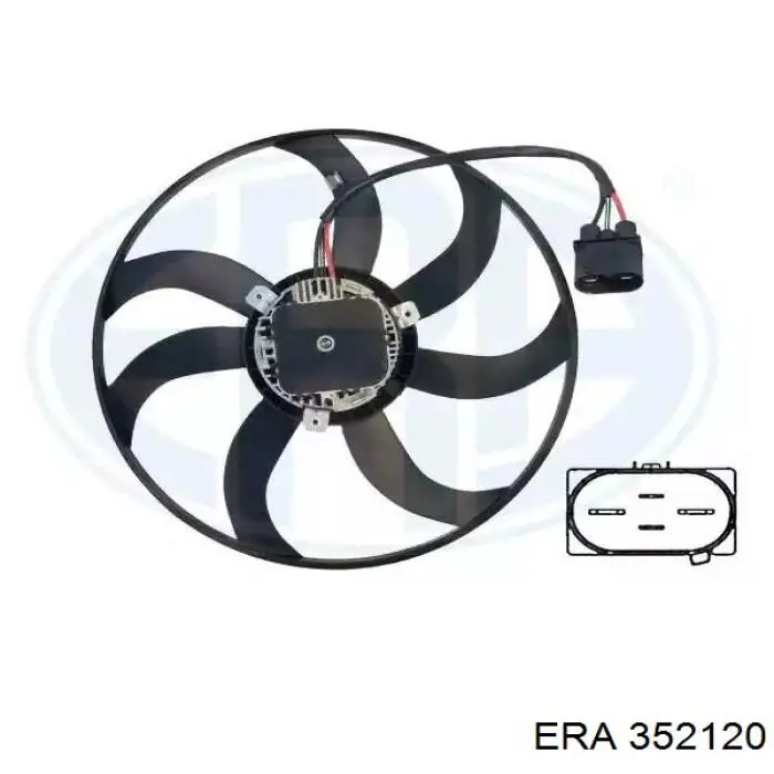 Compre 352120 ERA Ventilador elétrico de esfriamento montado (motor + roda de aletas) esquerdo