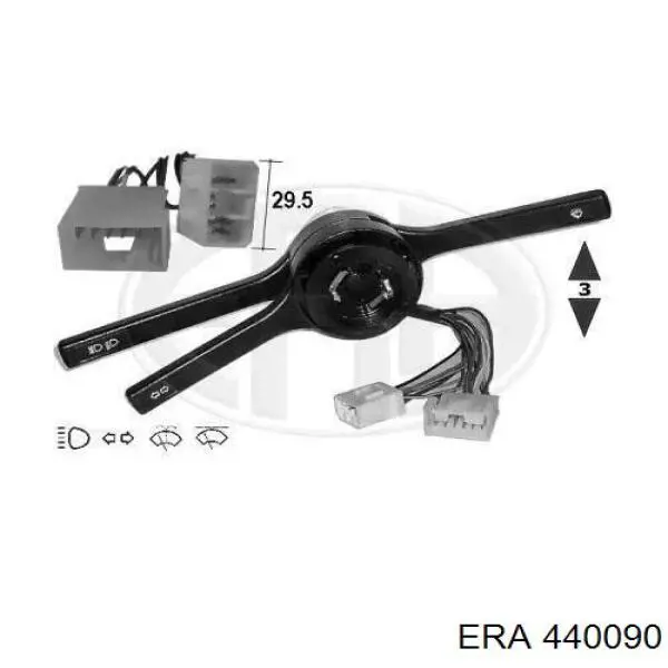 Compre 440090 ERA Comutador esquerdo instalado na coluna da direção