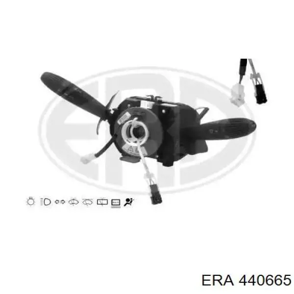 735416662 Fiat/Alfa/Lancia Comutador instalado na coluna da direção, montado