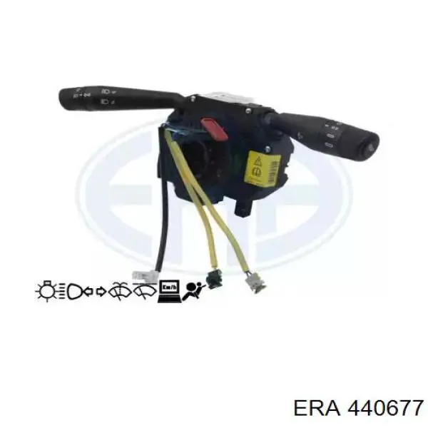 735521314 Fiat/Alfa/Lancia Comutador instalado na coluna da direção, montado